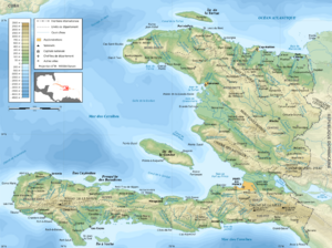Haiti topographic map-fr