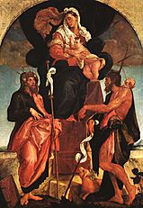 Jacopo Bassano - Altarpiece, 1545-50, originally painted for the Church at Tomo, canvas, Pinakothek at Munich