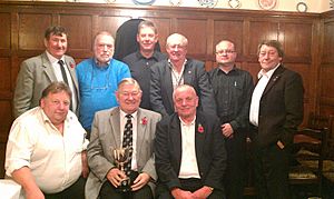 Kidsgrove Rotary with the District Darts Trophy