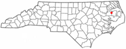 Location of Creswell, North Carolina
