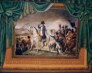 Napoleon at Austerlitz drop curtain