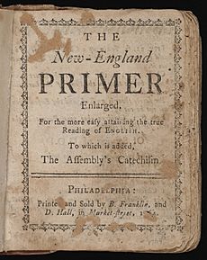 New-England Primer Enlarged printed and sold by Benjamin Franklin