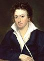 Percy Bysshe Shelley by Alfred Clint crop