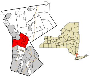 Location of Mount Pleasant, New York