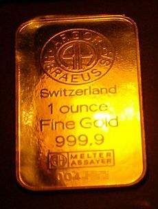 1 oz of fine gold