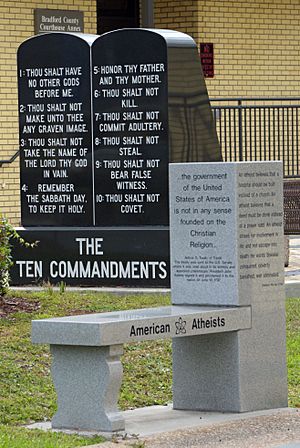 American Atheists and Commandments