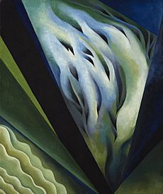 Blue and Green Music by Georgia O'Keeffe, 1921