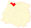 Map of Hualañé commune in the Maule Region