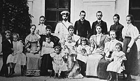 Duke Robert I of Parma and his family