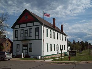 The old Fifield Town Hall, now the home of the Price County Historical Society Museum