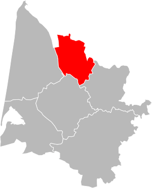 Location of Blaye in Gironde
