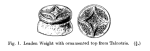 Lead weight, Talnotrie hoard
