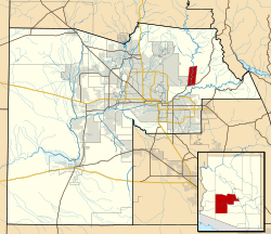Maricopa County Incorporated and Planning areas FMYN highlighted.svg