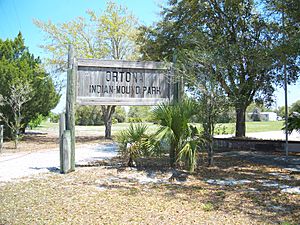 Ortona FL Indian Mound Park sign01a