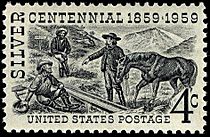 Silver Centennial stamp 4c 1959 issue