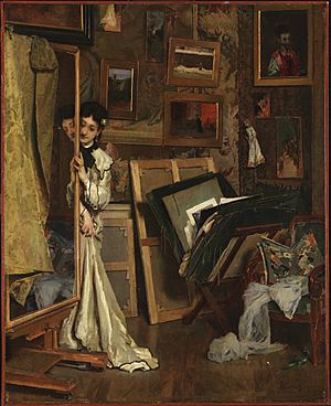 Stevens, Alfred, The Psyché (My Studio), ca. 1871