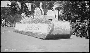 Strawberry Festival, float from Jackson, Tennessee - NARA - 279744