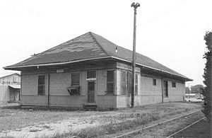 Train Depot, Drew, Mississippi (1976)