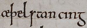 Æðelstan (British Library Cotton MS Tiberius B I, folio 141r)