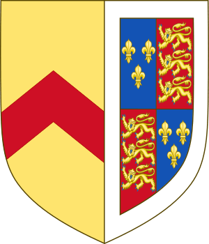 Arms of Anne of Gloucester, Countess of Stafford.svg