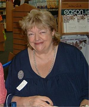 Binchy in 2006 at a book signing in Dublin