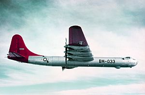 Convair B-36B Peacemaker of the 7th Bombardment Wing in flight, in 1949 (176246696)