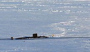 HMS Tireless (S88) in ice