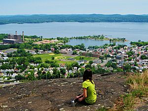 Village of Haverstraw from atop High Tor Mountain
