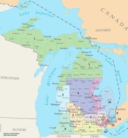 Michigan Congressional Districts, 113th Congress