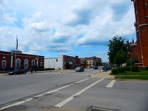 Downtown Warsaw along NY 19 in June 2015.