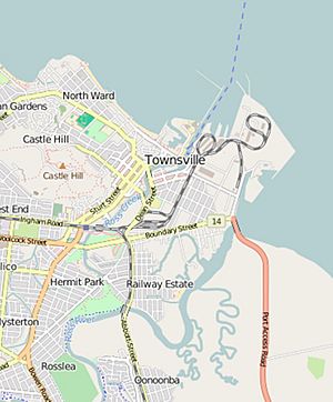 Open Street Map of Ross Island, Townsville, 2016