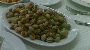 Portuguese snails' snack