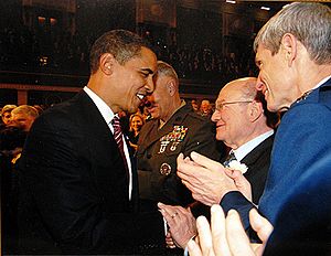 Barack Obama and Gary Ackerman