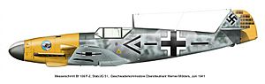 Bf109F-2 Mölders JG51 kl96
