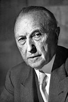 Portrait of Konrad Adenauer in 1952