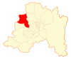 Location of the Curacaví commune in the Santiago Metropolitan Region