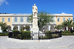 Dionysios Solomos statue - Zakynthos – Greek – 01