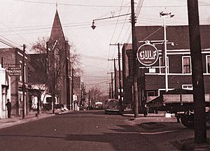 Fayetteville St., Hayti, circa 1940. Courtesy of Durham County Library, NC Collection
