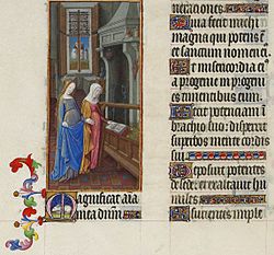 Folio 59v - The Visitation