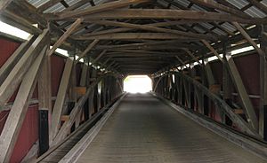 Forksville Covered Bridge Interior 3