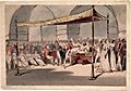 Major-General the Hon. Arthur Wellesley being received in durbar at the Chepauk Palace Madras by Azim al-Daula Nawab of the Carnatic 18th February 1805