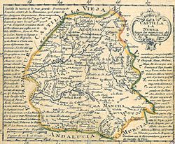 Mapa de Castilla la Nueva-Tomas Lopez 1785