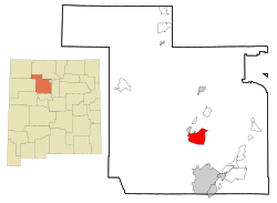 Location of Zia Pueblo, New Mexico