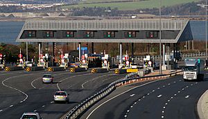 Toll booths in the UK