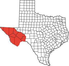 Location of Trans-Pecos