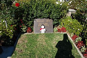 William J. Bell grave at Westwood Village Memorial Park Cemetery in Brentwood, California