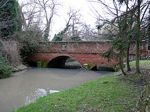 Bridge over the River Swarbourn, Yoxall - geograph.org.uk - 1274495