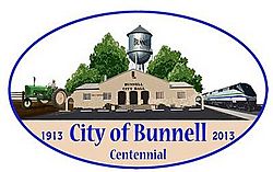 Official logo of Bunnell, Florida