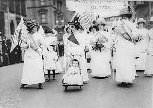 Feminist Suffrage Parade in New York City, 1912