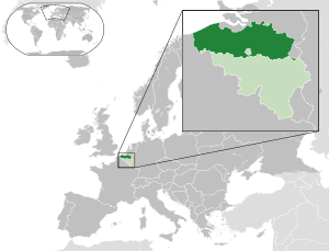 Location of Flemish Region
